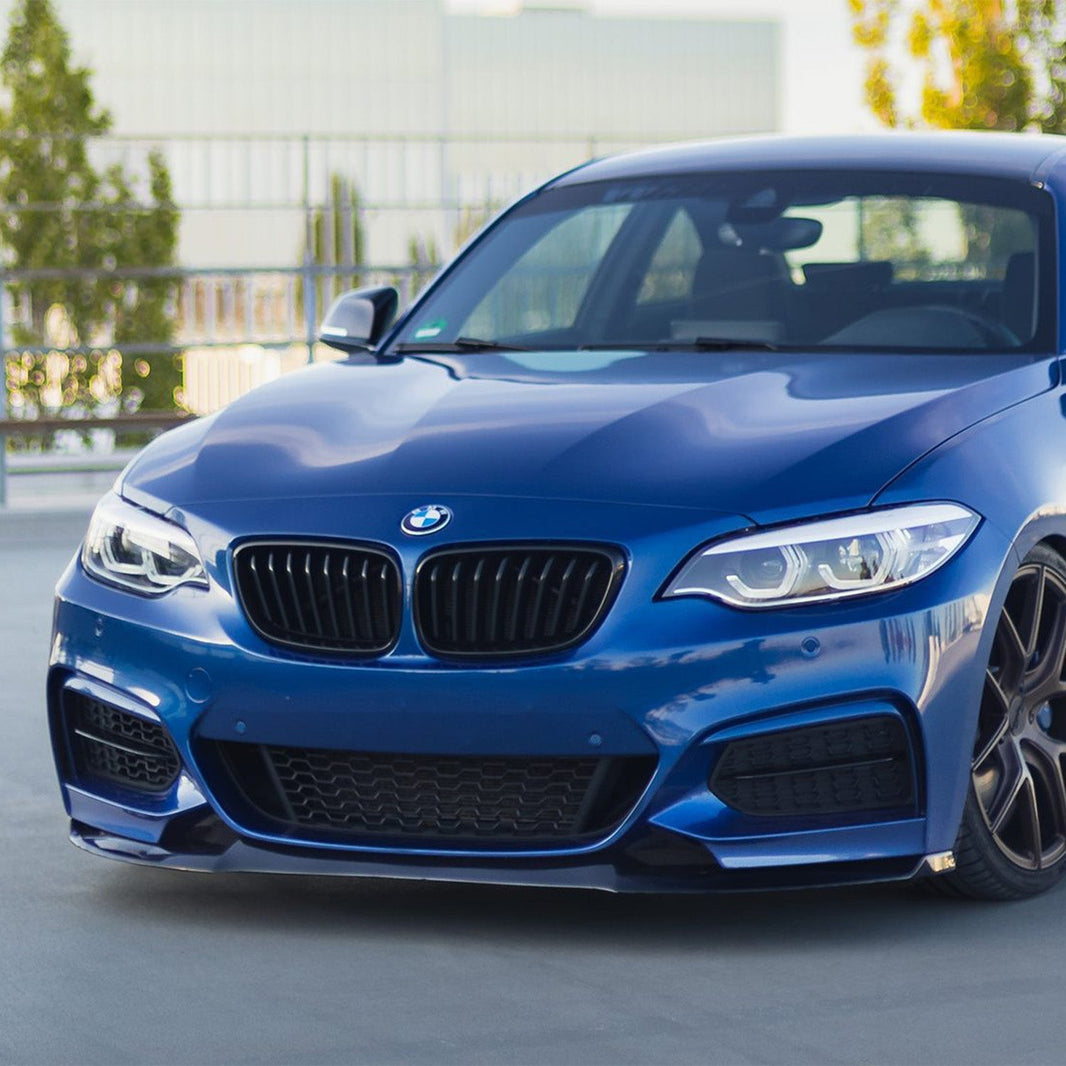 ZAERO Design BMW M235i/M240i EVO-1 Front Splitter In Gloss Black (F22/F23)