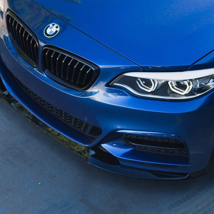 ZAERO Design BMW M235i/M240i EVO-1 Front Splitter In Gloss Black (F22/F23)