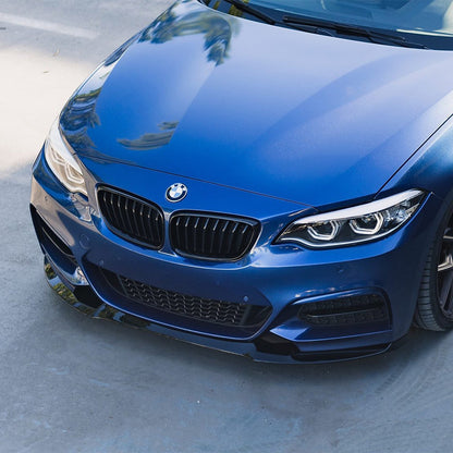 ZAERO Design BMW M235i/M240i EVO-1 Front Splitter In Gloss Black (F22/F23)