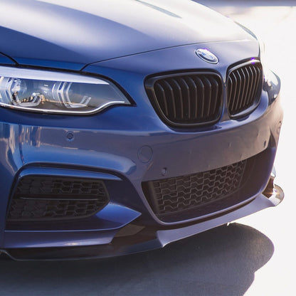 ZAERO Design BMW M235i/M240i EVO-1 Front Splitter In Gloss Black (F22/F23)