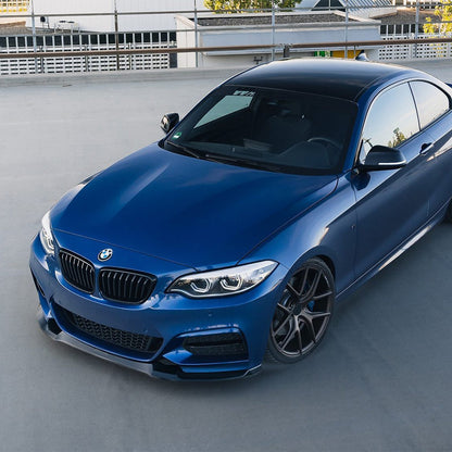 ZAERO Design BMW M235i/M240i EVO-1 Front Splitter In Gloss Black (F22/F23)
