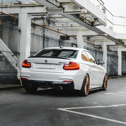 ZAERO Design BMW M235i/M240i EVO-1 Rear Diffuser In Gloss Black (F22/F23)