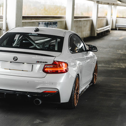 ZAERO Design BMW M235i/M240i EVO-1 Rear Diffuser In Gloss Black (F22/F23)