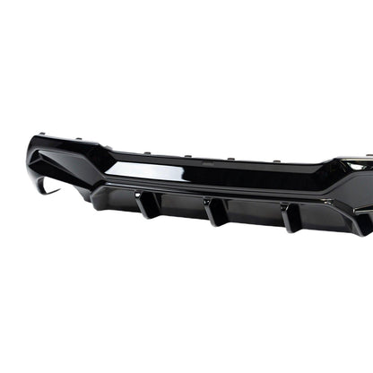 ZAERO Design BMW 1 Series Single Exit EVO-1 Rear Diffuser In Gloss Black (F40 116i, 116d, 118i, 118d M Sport)