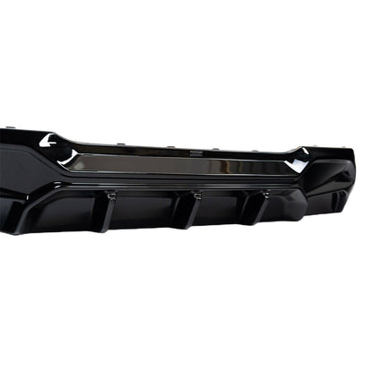 ZAERO Design BMW 1 Series Single Exit EVO-1 Rear Diffuser In Gloss Black (F40 116i, 116d, 118i, 118d M Sport)
