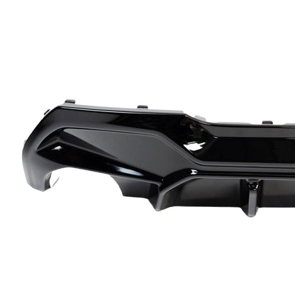 ZAERO Design BMW 1 Series Single Exit EVO-1 Rear Diffuser In Gloss Black (F40 116i, 116d, 118i, 118d M Sport)