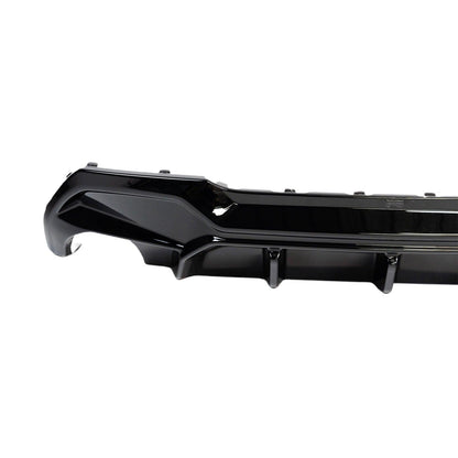 ZAERO Design BMW M135i/1 Series Dual Exit EVO-1 Rear Diffuser In Gloss Black (F40 128ti, 120d, 120i)