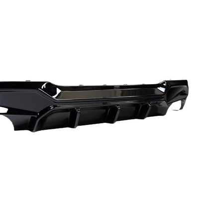 ZAERO Design BMW M135i/1 Series Dual Exit EVO-1 Rear Diffuser In Gloss Black (F40 128ti, 120d, 120i)
