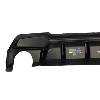 ZAERO Design BMW M135i/1 Series Dual Exit EVO-1 Rear Diffuser In Gloss Black (F40 128ti, 120d, 120i)