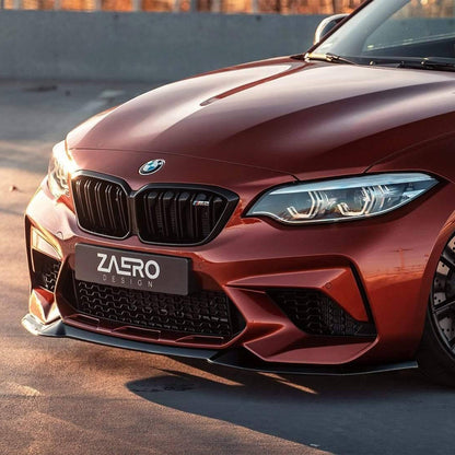 ZAERO Design BMW M2 Competition EVO-S Front Splitter In Gloss Black (F87)