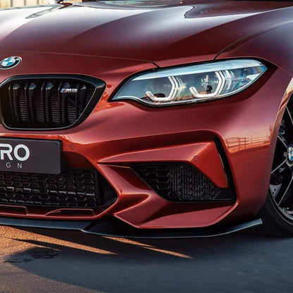 ZAERO Design BMW M2 Competition EVO-S Front Splitter In Gloss Black (F87)