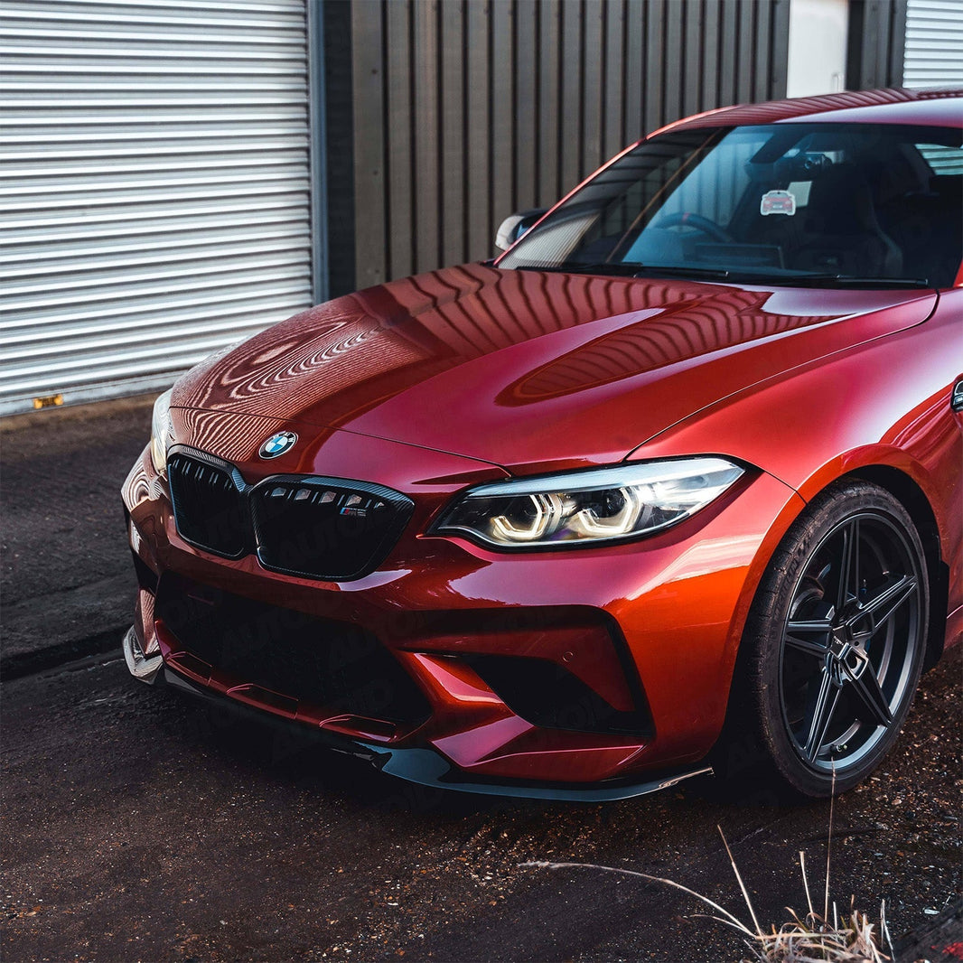 ZAERO Design BMW M2 Competition EVO-S Front Splitter In Gloss Black (F87)