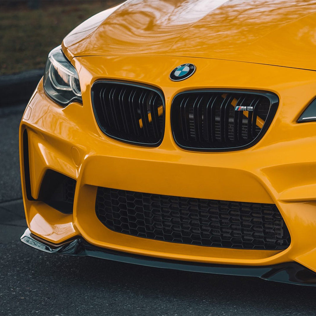 ZAERO Design BMW M2 EVO-S Front Splitter In Gloss Black (F87)
