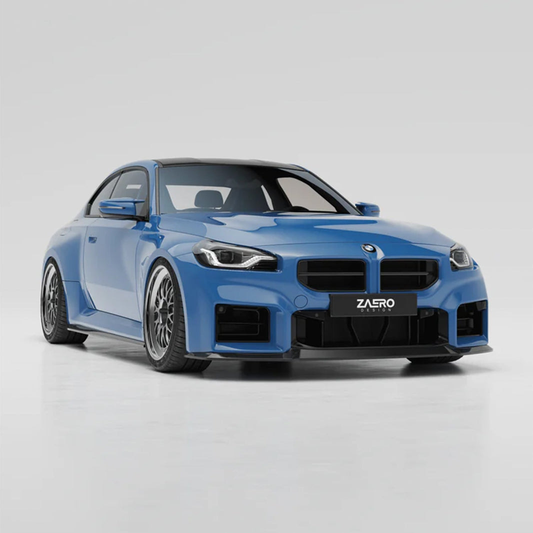 ZAERO Design BMW G87 M2 EVO-S Front Grilles In Gloss Black