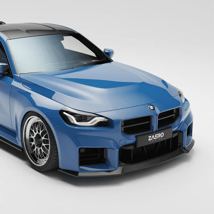 ZAERO Design BMW G87 M2 EVO-S Front Splitter In Gloss Black