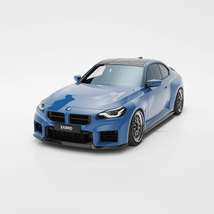 ZAERO Design BMW G87 M2 EVO-S Front Splitter In Gloss Black