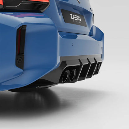 ZAERO Design BMW G87 M2 EVO-S Rear Diffuser In Gloss Black