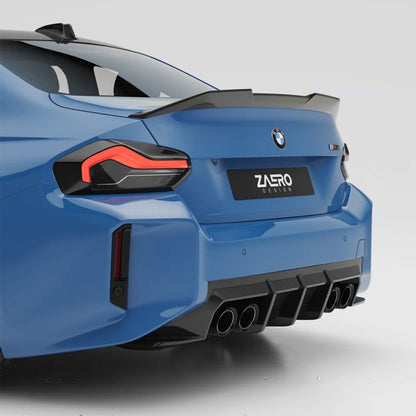 ZAERO Design BMW G87 M2 EVO-S Rear Spoiler Lip In Gloss Black