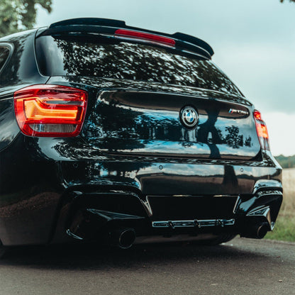 ZAERO Design BMW 1 Series & M135i Pre-LCI EVO-1 Rear Diffuser In Gloss Black (2011-2015, F20/F21)