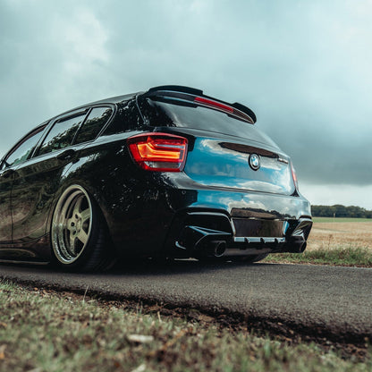 ZAERO Design BMW 1 Series & M135i Pre-LCI EVO-1 Rear Diffuser In Gloss Black (2011-2015, F20/F21)