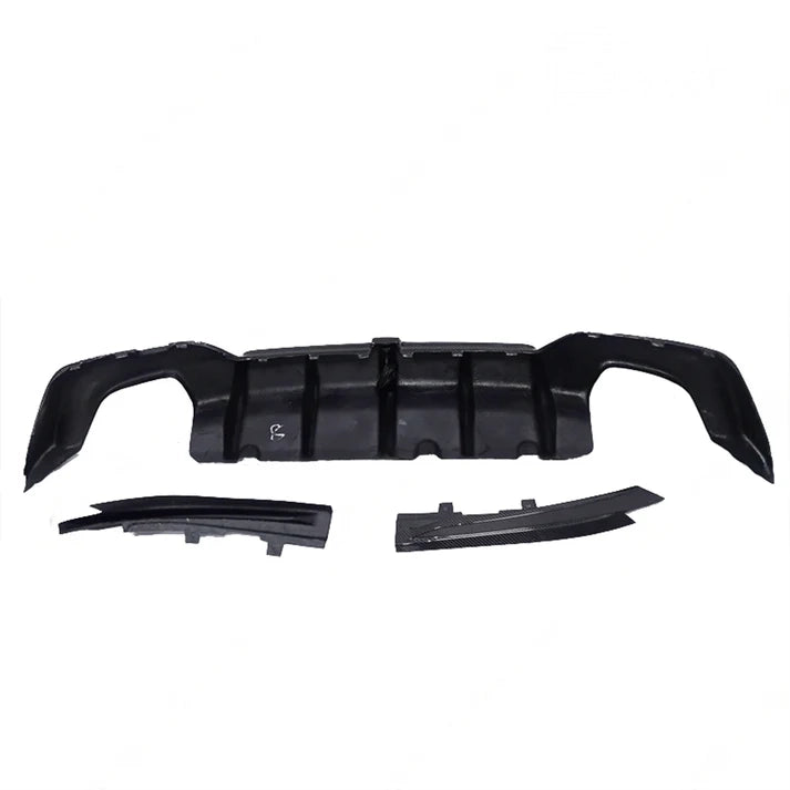 DTM Style 3 Piece Carbon Fiber Rear Diffuser for G20 M340i 2020+ BMW 3 Series W/ LED Light