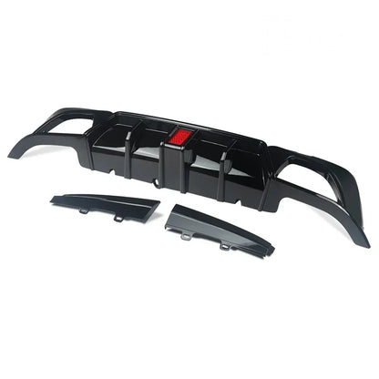 ABS Plastic Gloss Black Diffuser for G20 M340i 2020+ BMW 3 Series W/LED Light