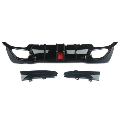 ABS Plastic Gloss Black Diffuser for G20 M340i 2020+ BMW 3 Series W/LED Light
