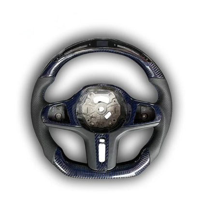 Custom LED Carbon Fiber Steering Wheel for All G Chassis Models - G20 / G22 / G30 / G42 / G80 / G82 / G87 / G Series / BMW 2 Series 3 Series 4 Series 5 Series M3 M4