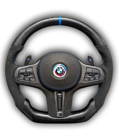 Custom LED Carbon Fiber Steering Wheel for All G Chassis Models - G20 / G22 / G30 / G42 / G80 / G82 / G87 / G Series / BMW 2 Series 3 Series 4 Series 5 Series M3 M4