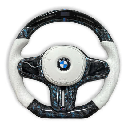 Custom LED Carbon Fiber Steering Wheel for All G Chassis Models - G20 / G22 / G30 / G42 / G80 / G82 / G87 / G Series / BMW 2 Series 3 Series 4 Series 5 Series M3 M4