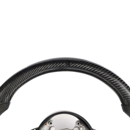 BMW FXX CARBON FIBRE & ALCANTARA FLAT BOTTOM CUSTOM STEERING WHEEL