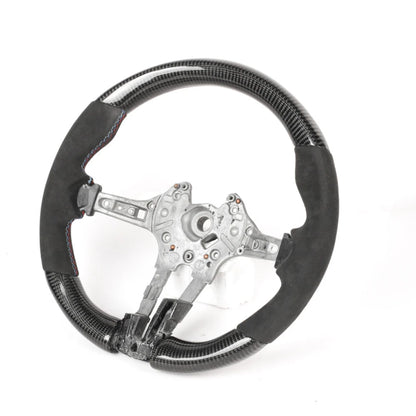 BMW FXX CARBON FIBRE & ALCANTARA ROUND CUSTOM STEERING WHEEL