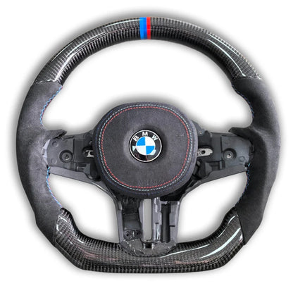 Custom LED Carbon Fiber Steering Wheel for All G Chassis Models - G20 / G22 / G30 / G42 / G80 / G82 / G87 / G Series / BMW 2 Series 3 Series 4 Series 5 Series M3 M4