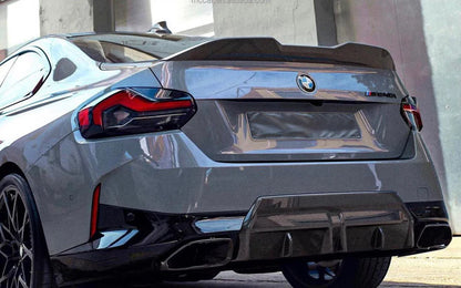 Ducktail Style Carbon Fiber Rear Trunk Spoiler for G42 2 Series BMW