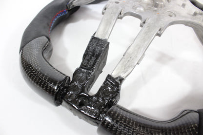 BMW FXX CARBON FIBRE / ALCANTARA FLAT BOTTOM STEERING WHEEL