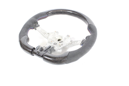BMW FXX CARBON FIBRE / ALCANTARA FLAT BOTTOM STEERING WHEEL