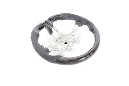 BMW FXX CARBON FIBRE / ALCANTARA FLAT BOTTOM STEERING WHEEL