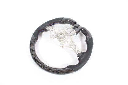 BMW FXX CARBON FIBRE / LEATHER FLAT BOTTOM STEERING WHEEL