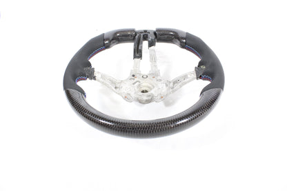 BMW FXX CARBON FIBRE / LEATHER FLAT BOTTOM STEERING WHEEL