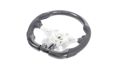 BMW FXX CARBON FIBRE / LEATHER FLAT BOTTOM STEERING WHEEL