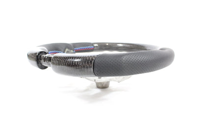 BMW FXX CARBON FIBRE / LEATHER FLAT BOTTOM STEERING WHEEL