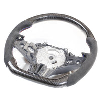 BMW Gxx CARBON FIBRE / ALCANTARA FLAT BOTTOM CUSTOM STEERING WHEEL