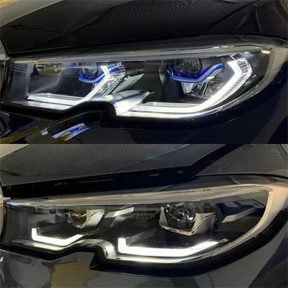 Laser Headlight Retrofit Upgrade w/ Optional RGB DRL Modules for G20 3 Series 330i / M340i