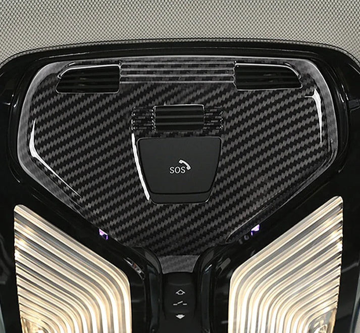 ABS Plastic Carbon Fiber Style Dome Reading Light Trim for G20 G30 BMW 3 & 5 Series 330i M340i 530i 540i M550i