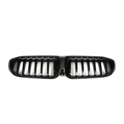 Carbon Fiber Single Slat Front Grille For G20 / G28 BMW 3 Series 330i M340i Pre LCI