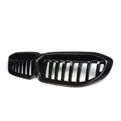 Carbon Fiber Single Slat Front Grille For G20 / G28 BMW 3 Series 330i M340i Pre LCI