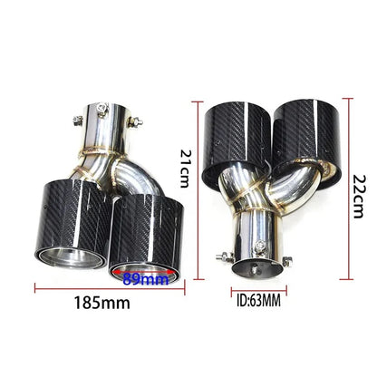 M Performance Quad Exhaust Tips for F22 / F30 / F32