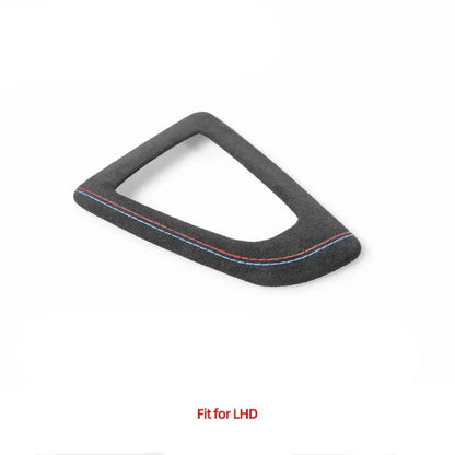 ALCANTARA / CARBON FIBER LEATHER GEAR SHIFTER INTERIOR TRIM FOR F30 / F32 / F34 / F36 BMW 3 / 4 SERIES