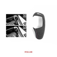 ALCANTARA / CARBON FIBER LEATHER GEAR SHIFTER INTERIOR TRIM FOR F30 / F32 / F34 / F36 BMW 3 / 4 SERIES