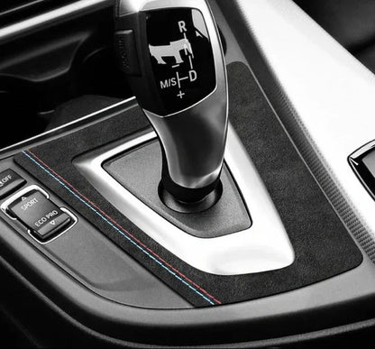 ALCANTARA / CARBON FIBER LEATHER GEARBOX INTERIOR TRIM FOR F30 / F32 / F34 / F36 FOR 3 / 4 SERIES